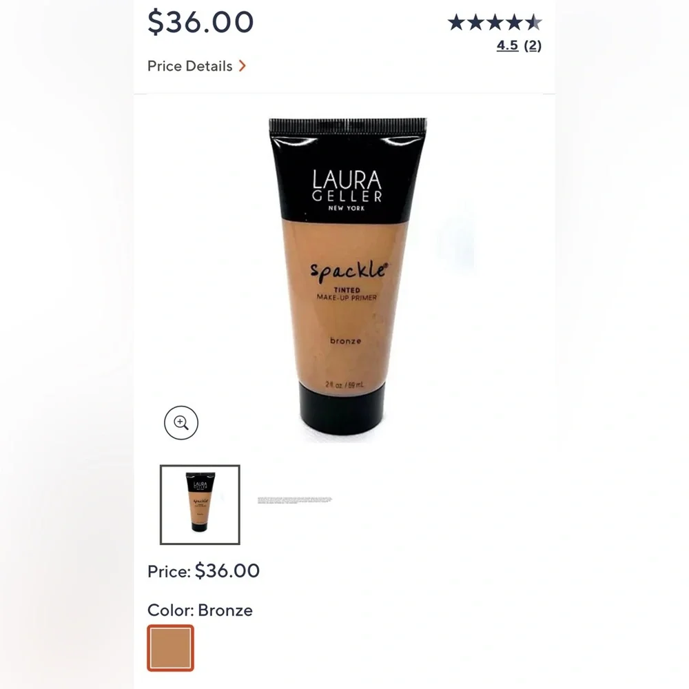Laura Geller Spackle Skin Perfecting Primer Original Bronze